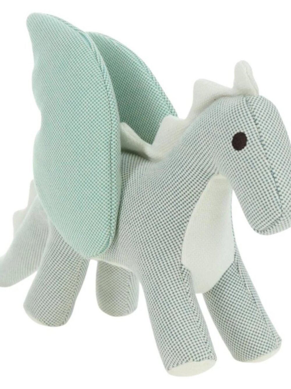 HERMES Dragon Epope Stuffed Cotton Green Auth 173277M